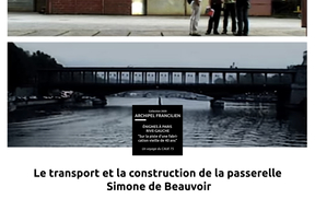 Construction de la Passerelle Simone de Beauvoir - Découvrez le contenu complémentaire du deuxième point d'étape du parcours proposé par le CAUE de Paris pour la collection 2020 d'Archipel Francilien
