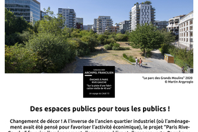Le parc des Grands Moulins Jardin Abbé-Pierre - Découvrez le cinquième point d'étape du parcours proposé par le CAUE de Paris pour la collection 2020 d'Archipel Francilien
